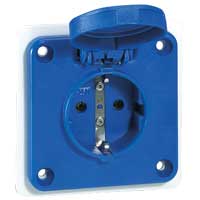 PANEL MOUNT.SOCK.2P+T 16A 230V