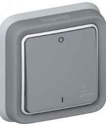DOUBLE-POLE SWITCH GREY       