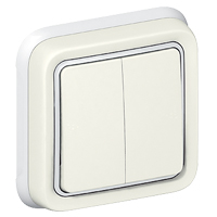 DOUBLE 2-WAY SWITCH F/M WHITE 