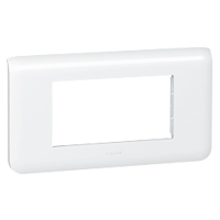 4M HOR WHITE PLATE