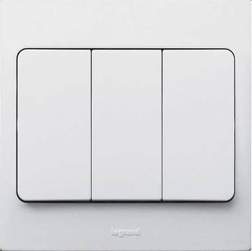 WHITE 3G 2W 10A SWITCH        