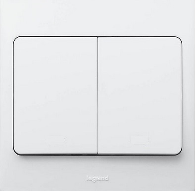 WHITE 2G 2W 20A SP SWITCH     