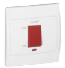 WHITE 1G 1W 45A DP SW COOKER  