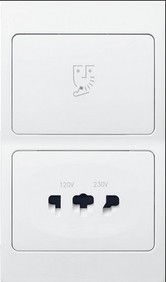 WHITE SHAVER SOCKET           