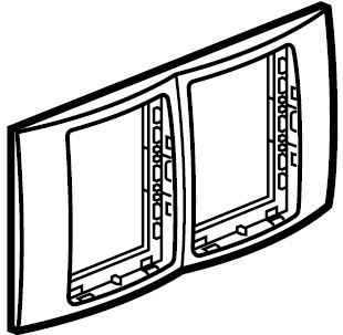 DARK DOUBLE FRAME + PLATE     