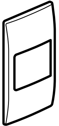 DARK PLATE 2 GANG 45A SWITCH  