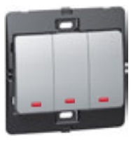 SILVERM 3G 1W 10A SWITCH C/W P