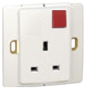 PEARLM BS 13A 1G SWITCHED LED 