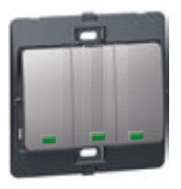DARKM 3G 1W 10A SWITCH C/W P  