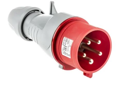 PLUG 32A 4P+E 415V IP44