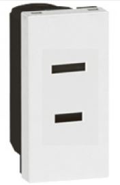 2P US 15A 127V SHUT SQ ALU