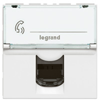 RJ11 4 CONTACTS  SQ WH