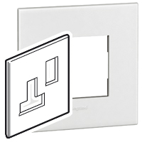 PLAT BS(5&13A SOCK 1G)SQ STEEL