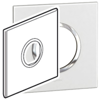 PLATE+FR 2M 4"X4" US RD MIRROR