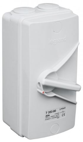 ISOLATOR SWITCH AC23-2P 20A