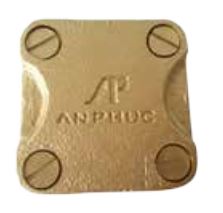 Square Tape Support Brass size 25x3mm - Copper Alloy