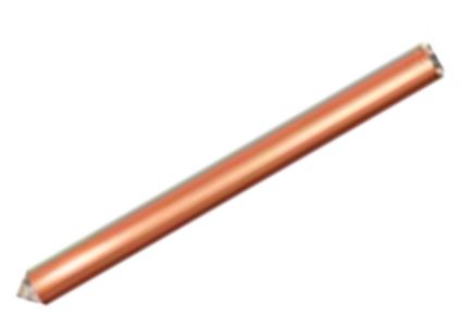 Cọc tiếp địa thép mạ đồng, Ф 14.2mm, dài 2400mm